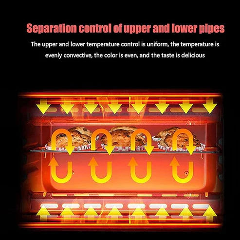 Compact Versatility: 3-in-1 Mini Oven for Baking, Grilling & Toasting