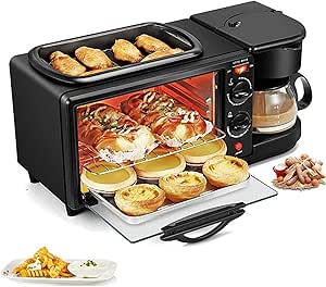 Compact Versatility: 3-in-1 Mini Oven for Baking, Grilling & Toasting