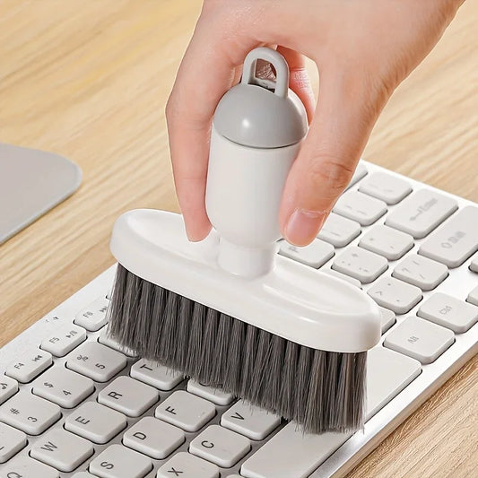 Computer Keyboard Cleaning Brush 2-in-1 Soft Bristle Dust Remover