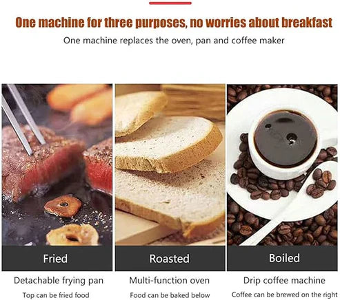 Compact Versatility: 3-in-1 Mini Oven for Baking, Grilling & Toasting