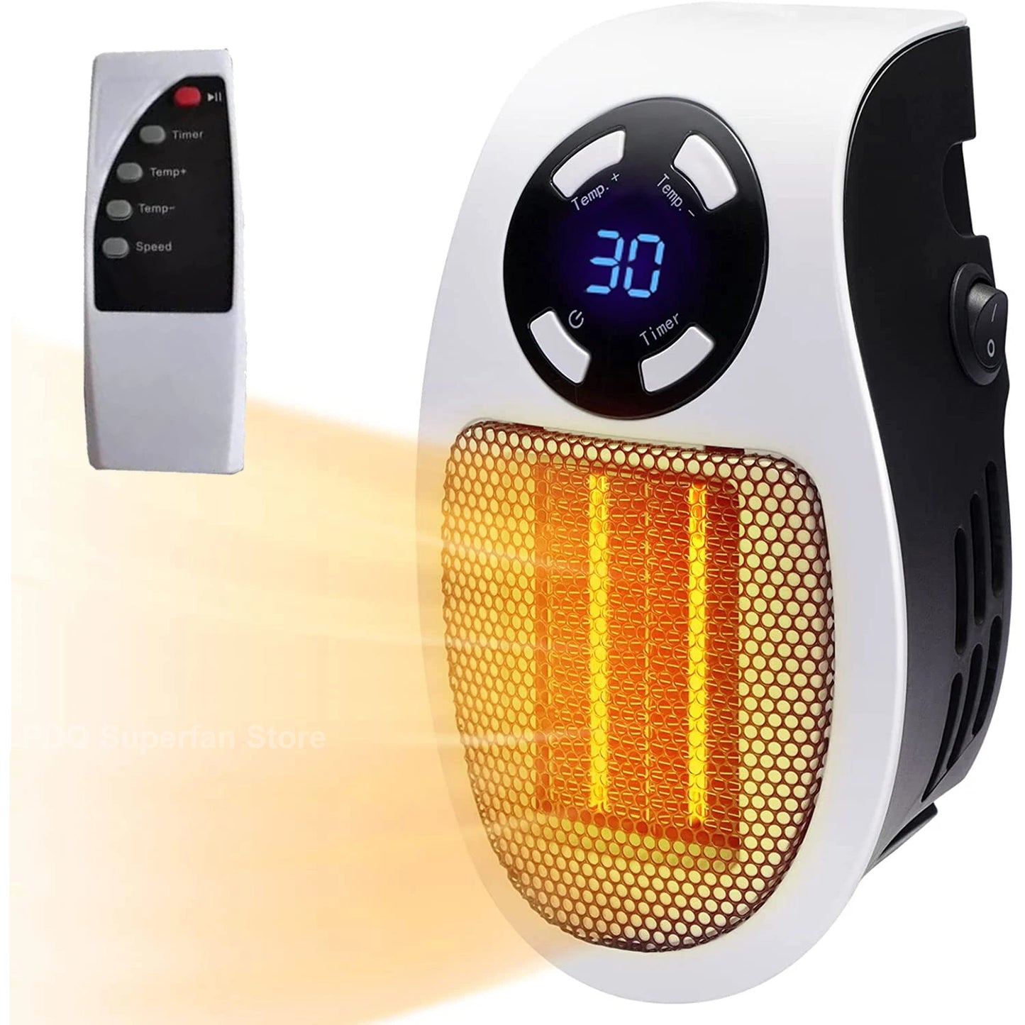 Portable Heater ElectricMini Radiator Remote Warmer Machine 500W