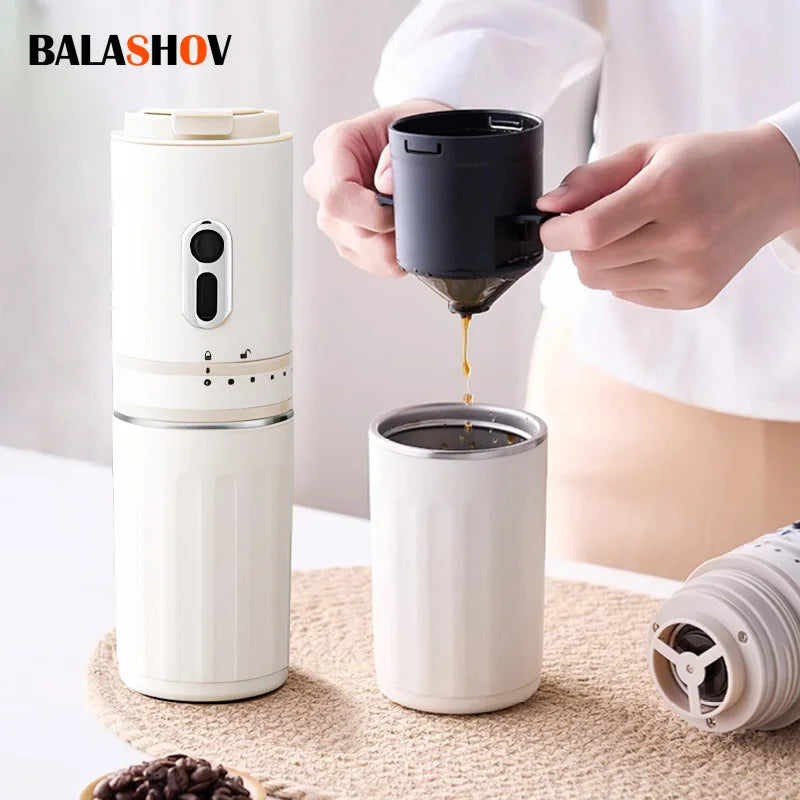 Portable Electric Coffee grinder Capsule Espresso Maker Household Travel