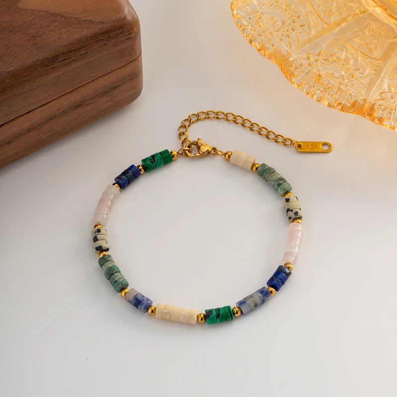 Natural Stones Women Boho Bracelet