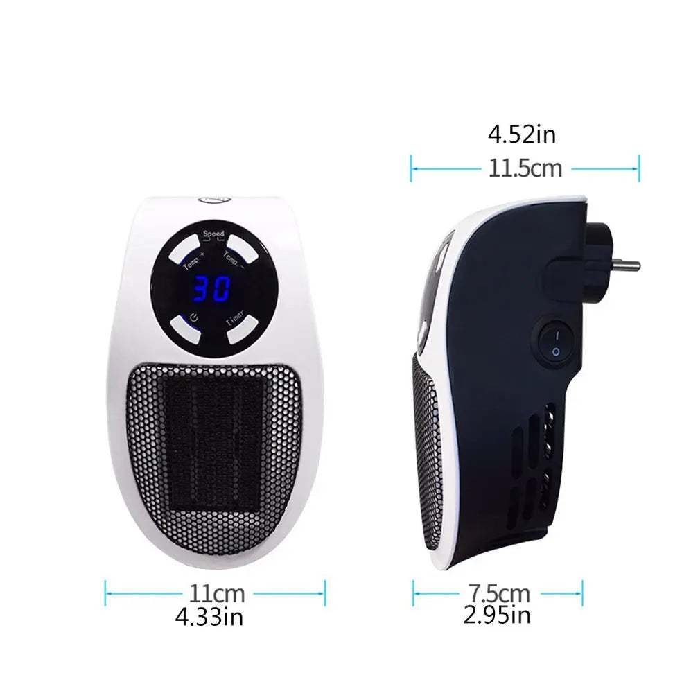 Portable Heater ElectricMini Radiator Remote Warmer Machine 500W