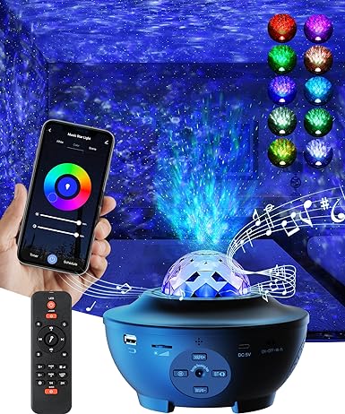 Transform Your Space: Galaxy Ocean Light Projector for Soothing Ambiance and Stunning Visuals