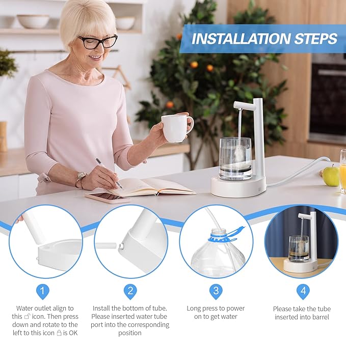 Hydration Made Easy: Portable Electric Water Dispenser for On-the-Go Convenience